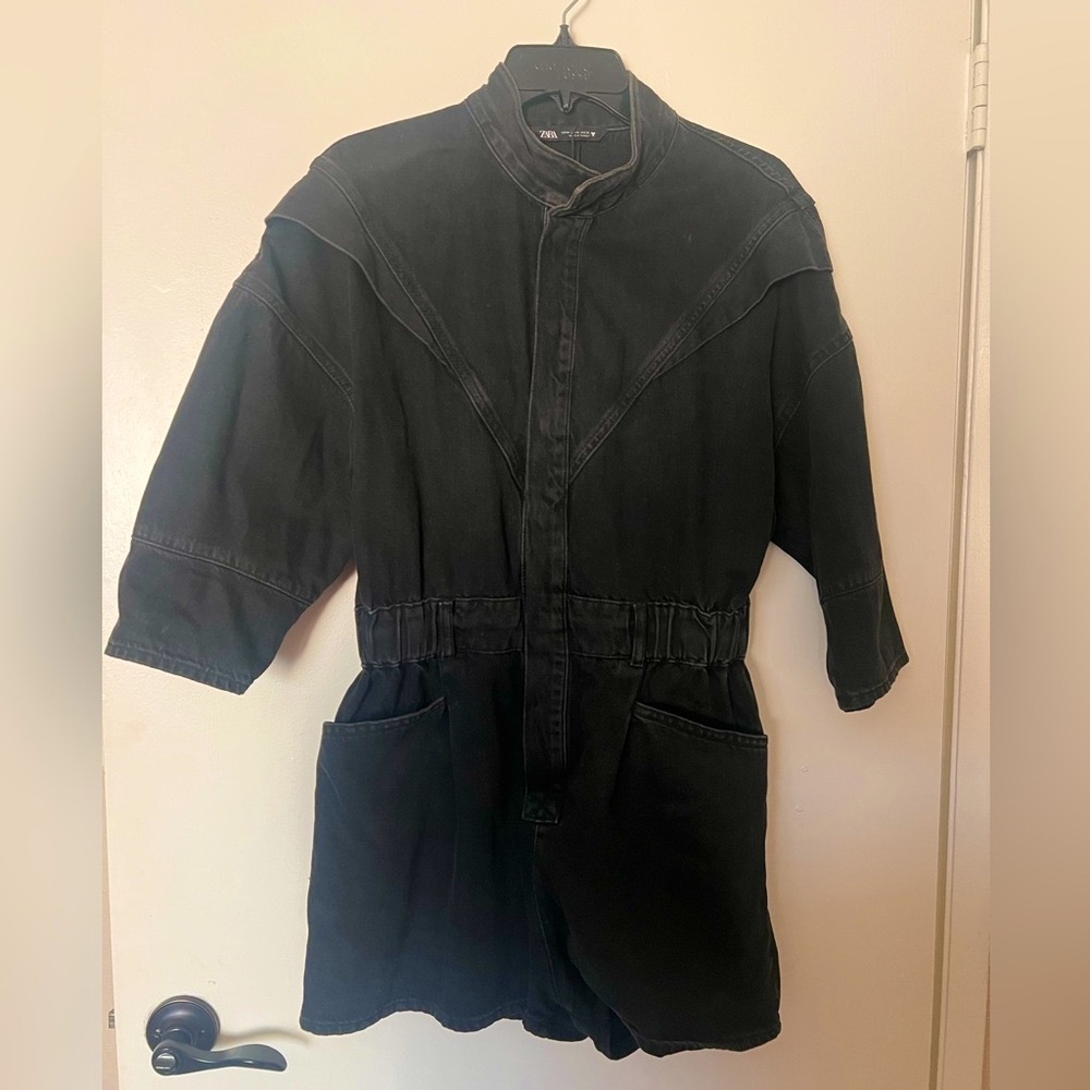 Zara Women’s Jumpsuit Denim Washed